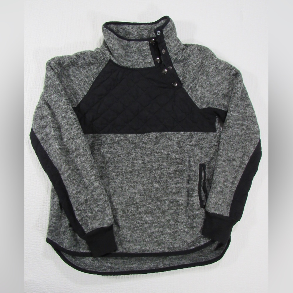 Abercrombie & Fitch Asymmetrical Snap-Up Fleece
